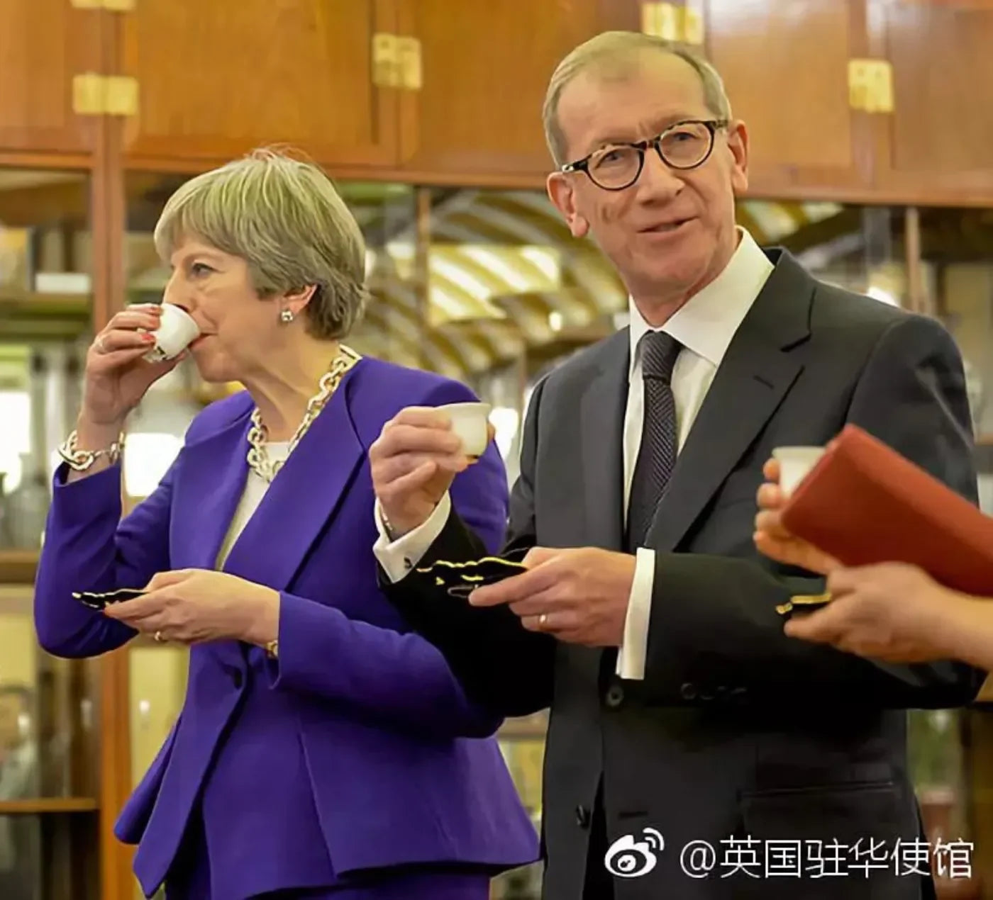 中英钓鱼台茶叙